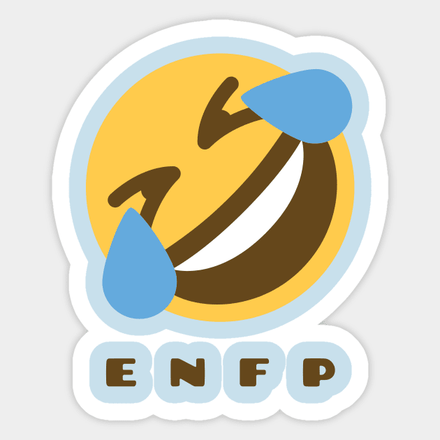 Laughing ENFP Gift T-Shirt Sticker by AlmostAdult